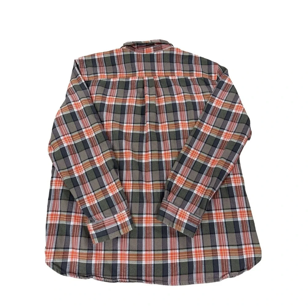 The North Face Shirt Men's XXL Plaid Flannel  Green Long Sleeve